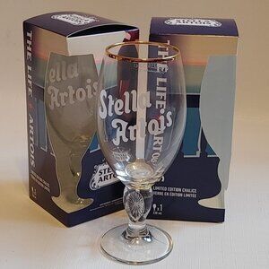 FUN Stella Artois Chalice Boxed Glass 33cl BUBBLE WRITING BNIP LIMITED EDITION 1